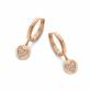 HEART CRYSTAL HOOPS EARRINGS