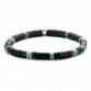 Bracelet with Black and Green beads