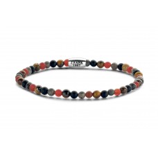 Bracelet with red bead mix