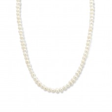 Νecklace white sweet water pearls