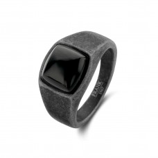 Black Agate Ring