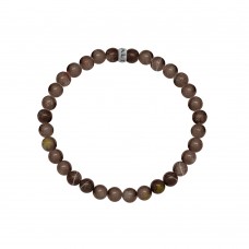 Kaliber Earth stone bracelet with stainless steel kaliber logo bead