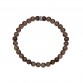 Kaliber Earth stone bracelet with stainless steel kaliber logo bead