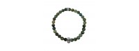Kaliber african turquoise bracelet with stainless steel Skull bead