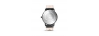 Kaliber Watch with Black Leather Strap and Black Plated 40MM Case